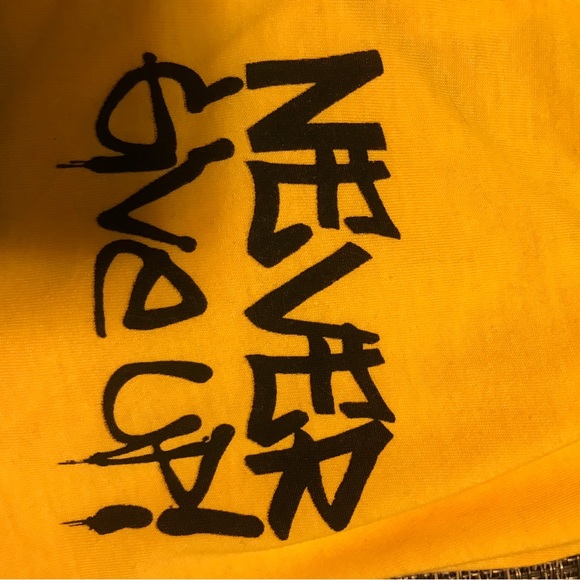 Like new/ never give up yellow tshirt - Picture 3 of 4